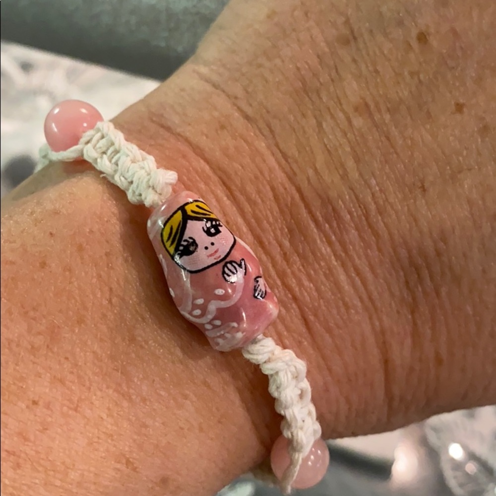 Brand New Macramé Russian Doll Bracelet